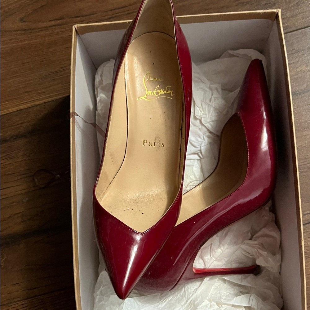 Christian Louboutin Burgundy Heels